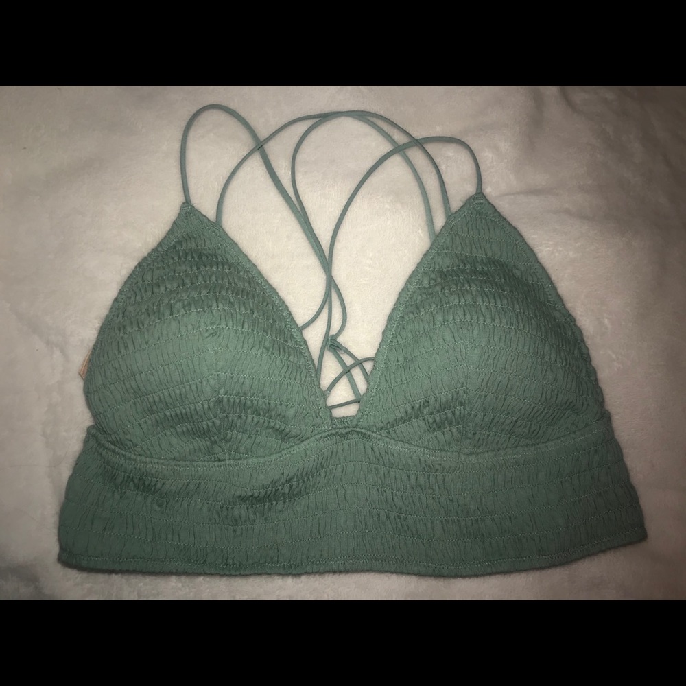 PINK VS Smocked Triangle Bralette XL